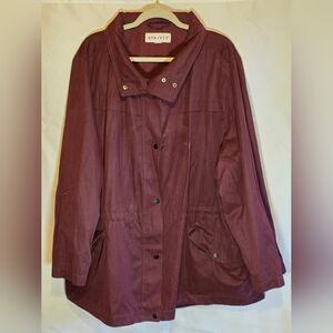 Ava & Viv Women's Deep Burgundy Utility Jacket